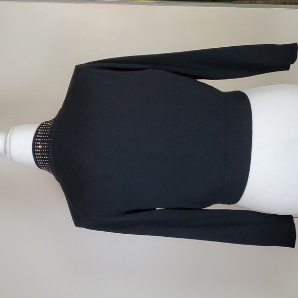 🎉HP🎉Calvin Klein ♥️NWT♥️ Black Jeweled Sweater!♥️♥️♥️ - Picture 7 of 16